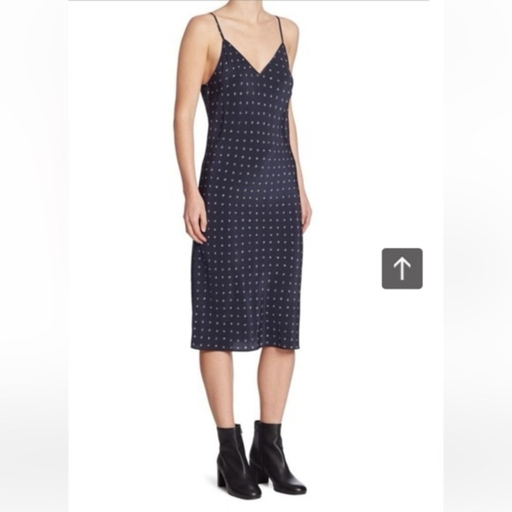 VINCE Silk Midi Length Dress Size: S‎